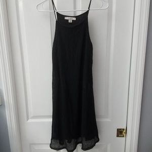 NWOT Black high neck ribbed Adam Levine dress